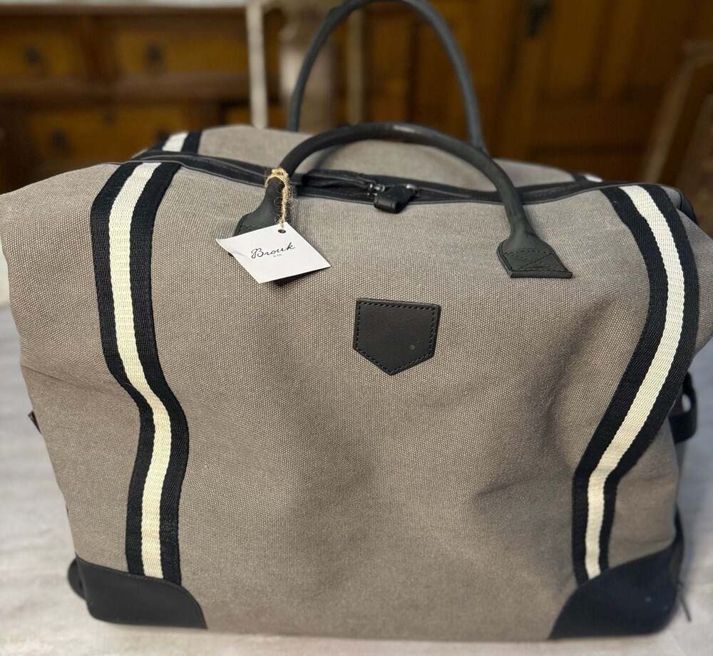 Brouk & Co. Capri 2-in-1‎ Canvas and Leather Garment Duffel Bag